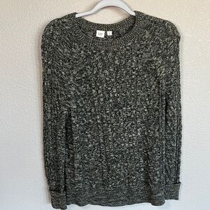 GAP Green Cable Crewneck Sweater